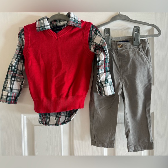 Andy & Evan Nordstrom Baby Boy Holiday Christmas Outfit 9-12 - Picture 2 of 5